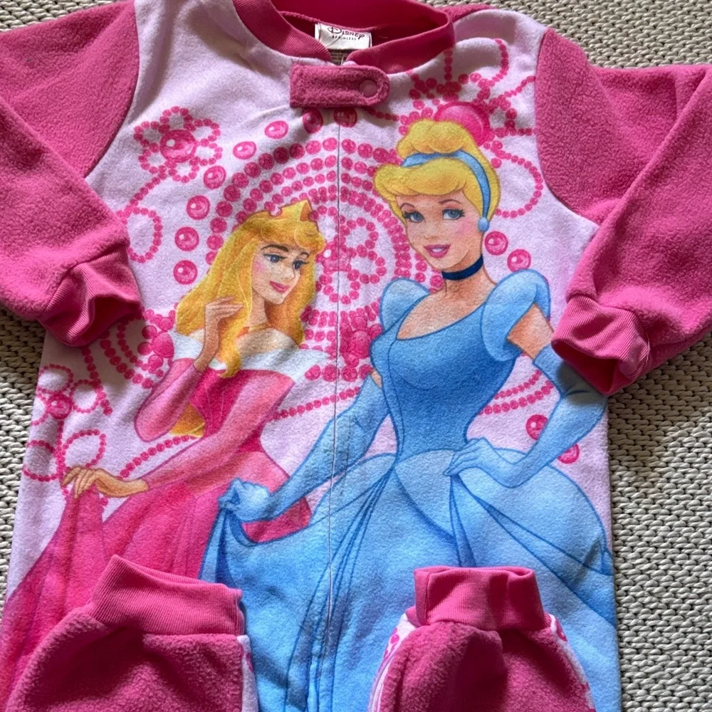 Sleeper Disney Princesses toddler girls new size 3T fleece polyester